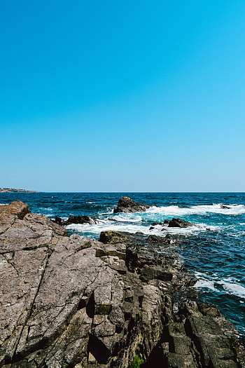Nature, Stones, Sea, Waves, Rocks, Coast, Wavy HD phone wallpaper