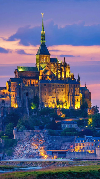 Mont St. Michel, Abbey , Normandy france world, Travels HD phone wallpaper