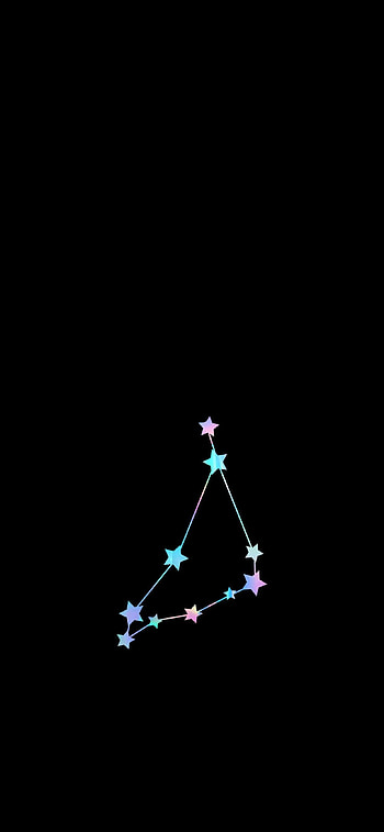 Capricorn Zodiac Sign, Iridescent stars, Holographic unicorn HD phone wallpaper