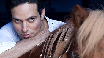 Gabriel Garko, actor, horse, man HD wallpaper
