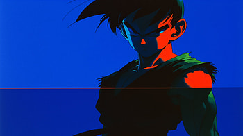 Gohan's Shadow: from Dragon Ball, Anime, Dragon Ball, Gohan (Dragon Ball), blue anime HD wallpaper