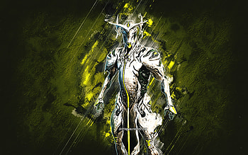 Oberon, Warframe, green stone background, Warframe characters, Oberon Warframe, Oberon skin, creative art HD wallpaper