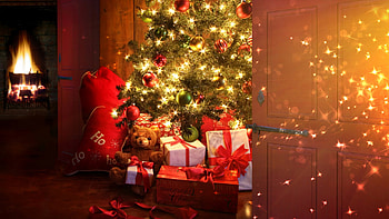 Christmas Eve!, presents, cozy, christmas, beautiful, home, tree HD wallpaper