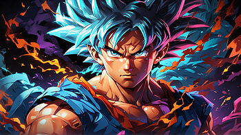 Goku in another universe, Goku, Dragon Ball, muscle, Super Saiyan Blue HD wallpaper