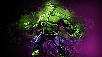 Angry hulk, marvel, superhero, fan art HD wallpaper