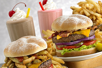 Burger, sugar, shake, food HD wallpaper