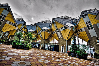 Dutch Cube Houses, Cube, Dutch, Houses, Architecture HD wallpaper