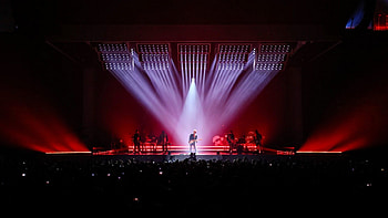 Music stage , Captivating backgrounds, Live performance vibes, Enchanting ambiance HD wallpaper