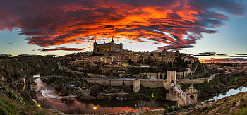 Spain, , Toledo, Sunset, Towns HD wallpaper