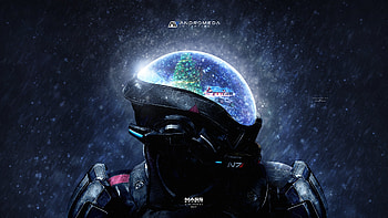 Mass Effect Andromeda Christmas , mass-effect-andromeda, games, ps-games, xbox-games, pc-games, artwork, deviantart HD wallpaper