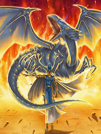High priest Seto and his Blue-Eyes White Dragon. HD phone wallpaper