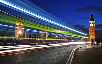 Cities, London, Clock, City, Road, Traffic, Movement HD wallpaper