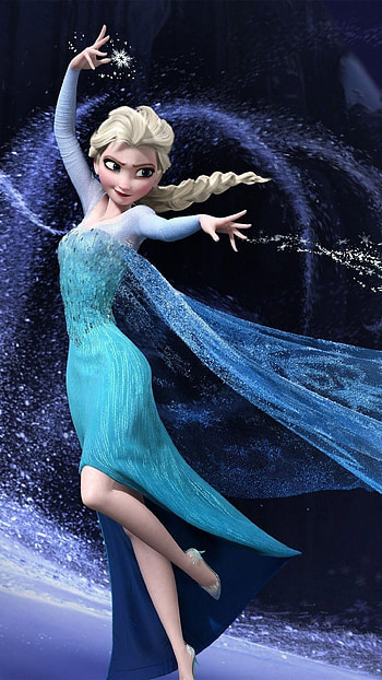 Elsa, Frozen, Animation, backgrounds HD phone wallpaper