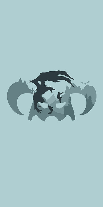 Minimalist, Skyrim HD phone wallpaper
