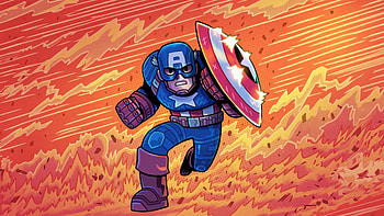 Captain America Shield Courage, captain-america, superheroes, artwork, artist, digital-art HD wallpaper