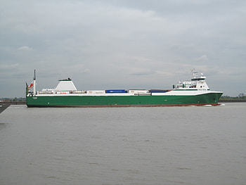 Cargo Ship, Boats, Cargo, Riverside, Containers, Ships HD wallpaper