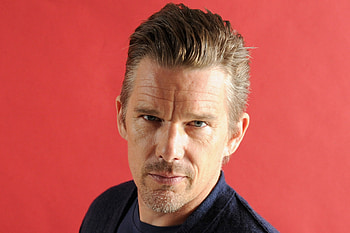 Captivating performer, Ethan Hawke portrait, Actor's charm, Hollywood icon HD wallpaper