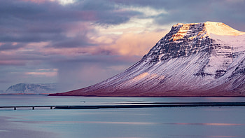 Landscape, Nature, Ford, Mountain, Shore, Bank, Snow Covered, Snowbound HD wallpaper