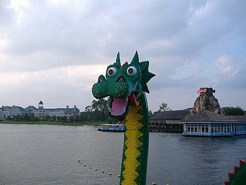 Lego Dragon, dragon, lego, water, florida HD wallpaper