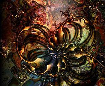 New Born Memory, colorful, abstract, swirls, fantasy, fractal HD wallpaper