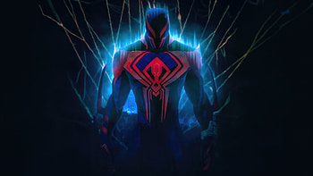 Spider Man 2099 A Hero From The Future, spiderman-2099, spiderman, superheroes, artwork, digital-art HD wallpaper