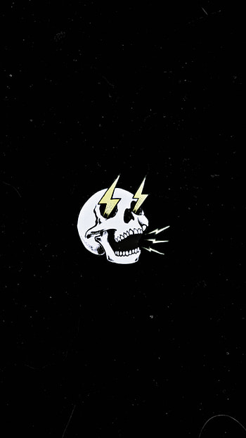 Skull thunder, تصميم, جمجمه HD phone wallpaper