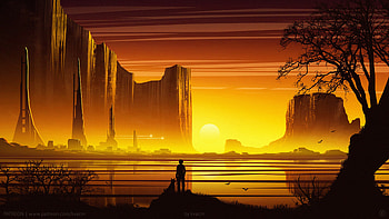 Canyon Cliff, artist, artwork, digital-art, artstation HD wallpaper