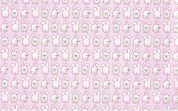 Pattern, bunny, pink, white, texture, easter, rabbit HD wallpaper
