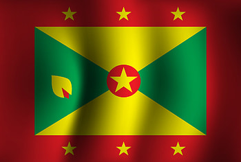 Grenada flag, Waving 3D background, National independence, Patriotism HD wallpaper