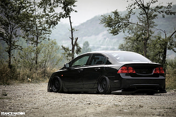 SLAMMED civic, civic, honda, tuner, jdm HD wallpaper