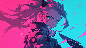Rebecca from Cyberpunk: Edgerunners -, Anime, Cyberpunk: Edgerunners, Rebecca (Cyberpunk: Edgerunners) HD wallpaper