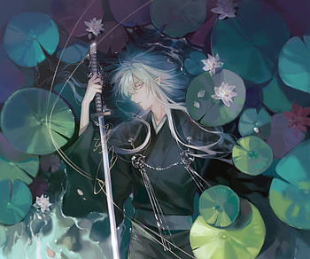 Moonlit Lily Swordsman — Anime Boy, Anime, boy, anime boy HD wallpaper