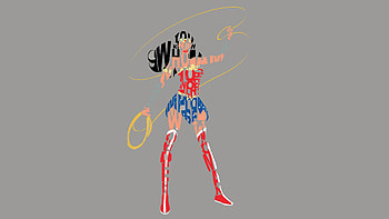 Wonder Woman Typography , wonder-woman, typography, artist, artwork, digital-art, superheroes HD wallpaper