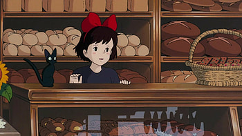Kiki's Delivery Service, Android , Kiki's cat companion, Whimsical adventure HD wallpaper