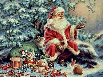 Merry Christmas, Santa Claus, Winter, Christmas HD wallpaper