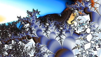 Fractal Art for your - Trippy, white, blue, psychedelic, trippy, Abstract, fractal, abstract blue HD wallpaper