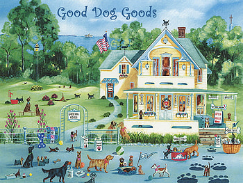 Dog Day Afternoon, breeds, pampered, dog hotel, big, dogs, activities, smallstore treats, flag HD wallpaper