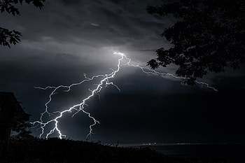 Lightning Strikes On Trees , lightning, sky, nature HD wallpaper