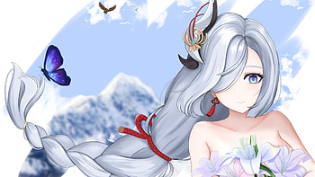 Shenhe Genshin Impact HD wallpaper