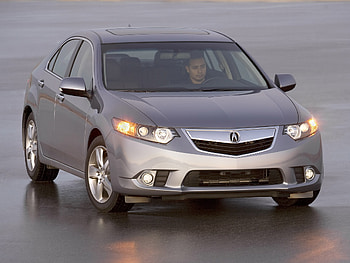 Auto, Acura, Cars, Front View, Style, Akura, 2010, Metallic Gray, Grey Metallic, Tsx, Wet Asphalt HD wallpaper