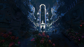 Enchanted Fantasy Temple, fantasy, temple HD wallpaper