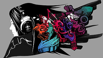 Vector, Heads, Girl HD wallpaper