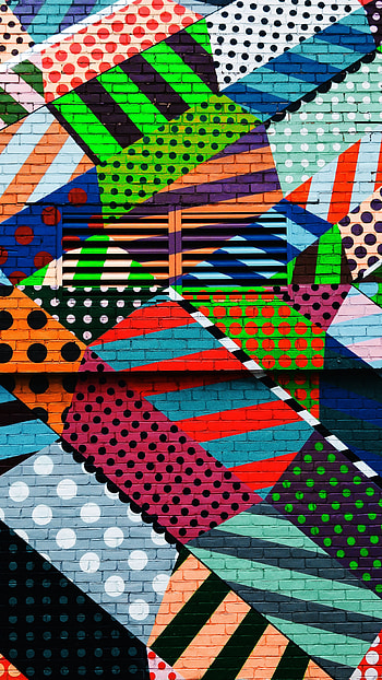 Abstract, Art, Multicolored, Motley, Wall, Colourful, Colorful, Graffiti HD phone wallpaper