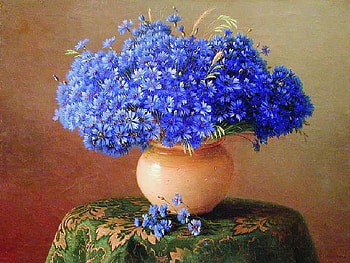 Bouquet of Peace, still life, table, bouquet, painting, vase, peace, flowers, cloth HD wallpaper