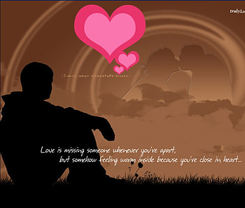 miss you, wonder, far away, love, thinking HD wallpaper