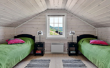 Bedroom, interior, wooden, window, beds, home HD wallpaper