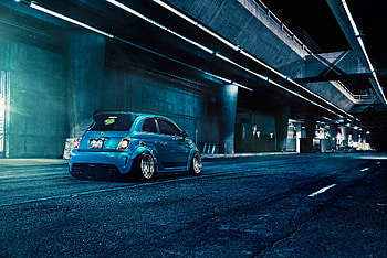 Fiat, Cars, Back View, Rear View, 500, Abarth HD wallpaper