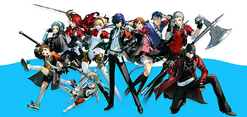 Aigis (Persona), Yukari Takeba, Junpei Iori, Mitsuru Kirijo, Akihiko Sanada, video game, Persona 3 HD wallpaper