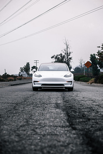 Sports, Cars, Car, Front View, Sports Car, Tesla HD phone wallpaper