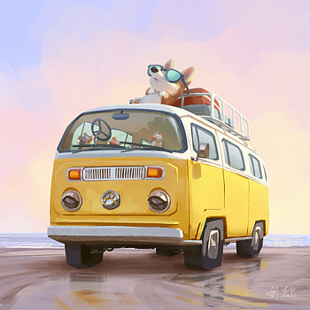 Van Fun, robot, artist, artwork, artstation HD phone wallpaper